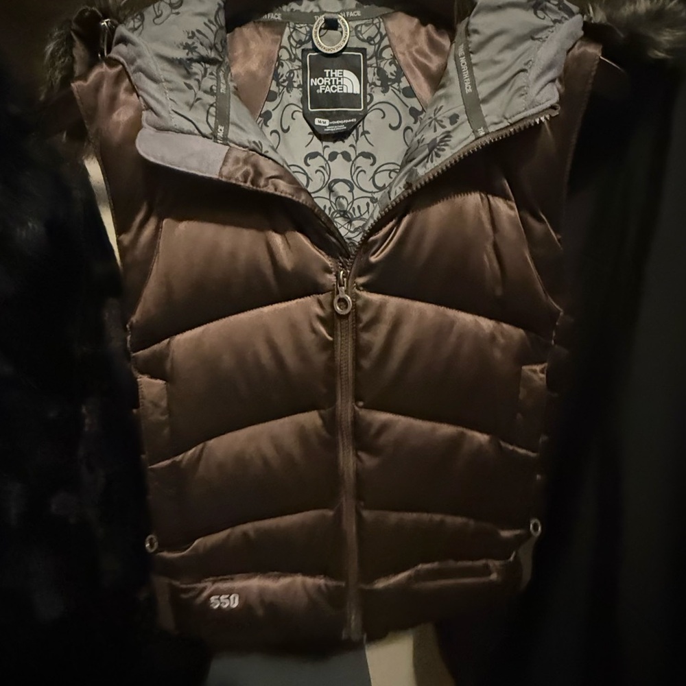 The North Face Brown Puffer Vest